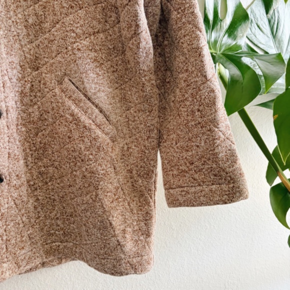 ByTavi Fair Trade Knit Quilted Barn Jacket in Walnut - NWT - Picture 4 of 9